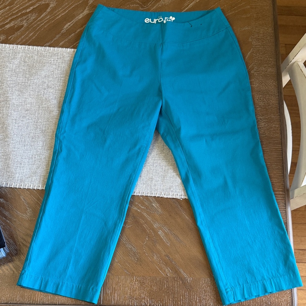 Eurofit Teal Woman’s Capri Pants